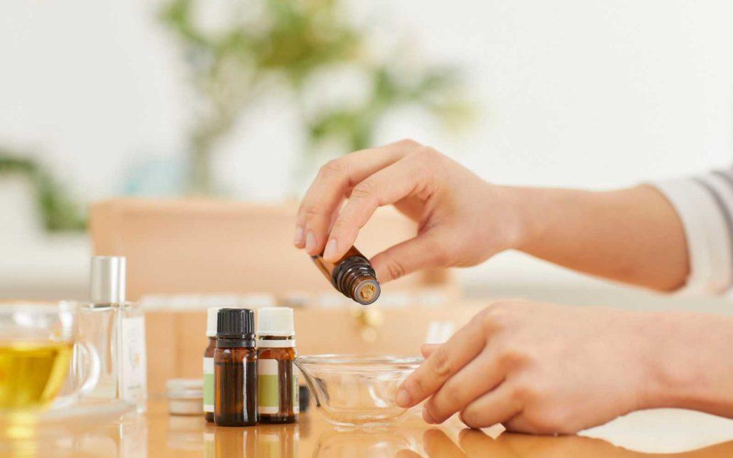 diluting antiviral essential oils before use
