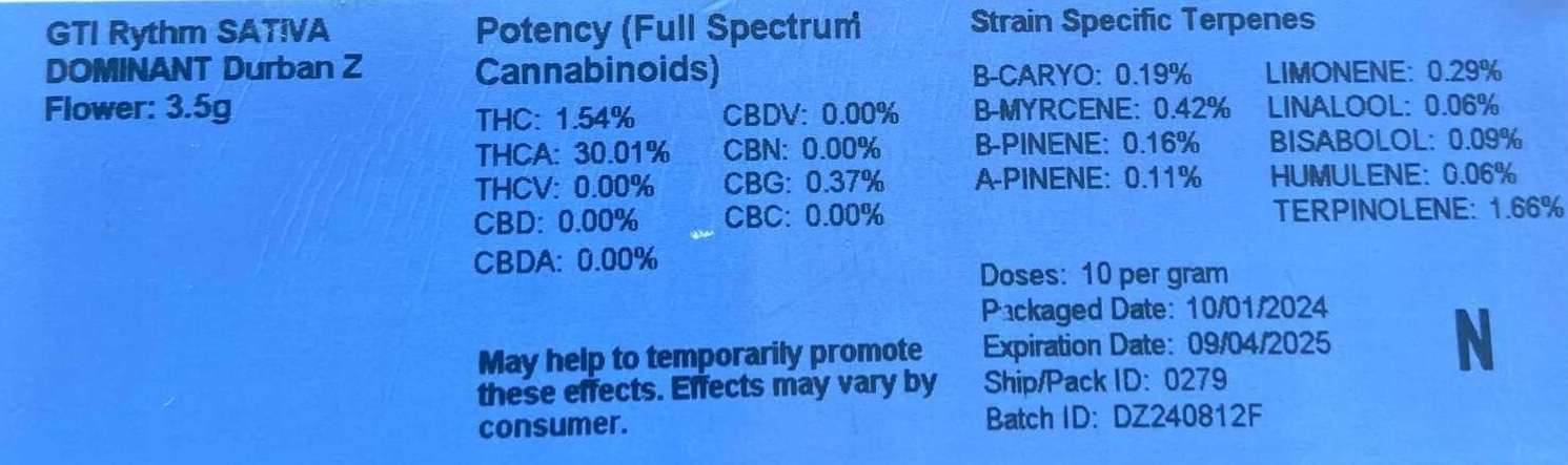 mmj label